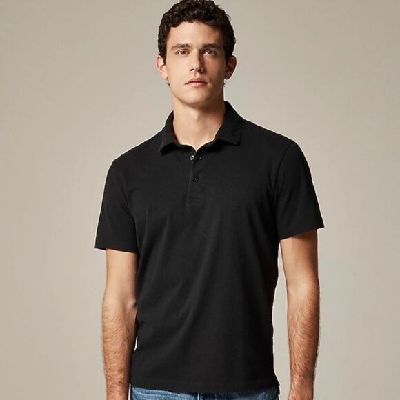 J Crew Shirt XXLT Polo Black - Picture 1 of 7